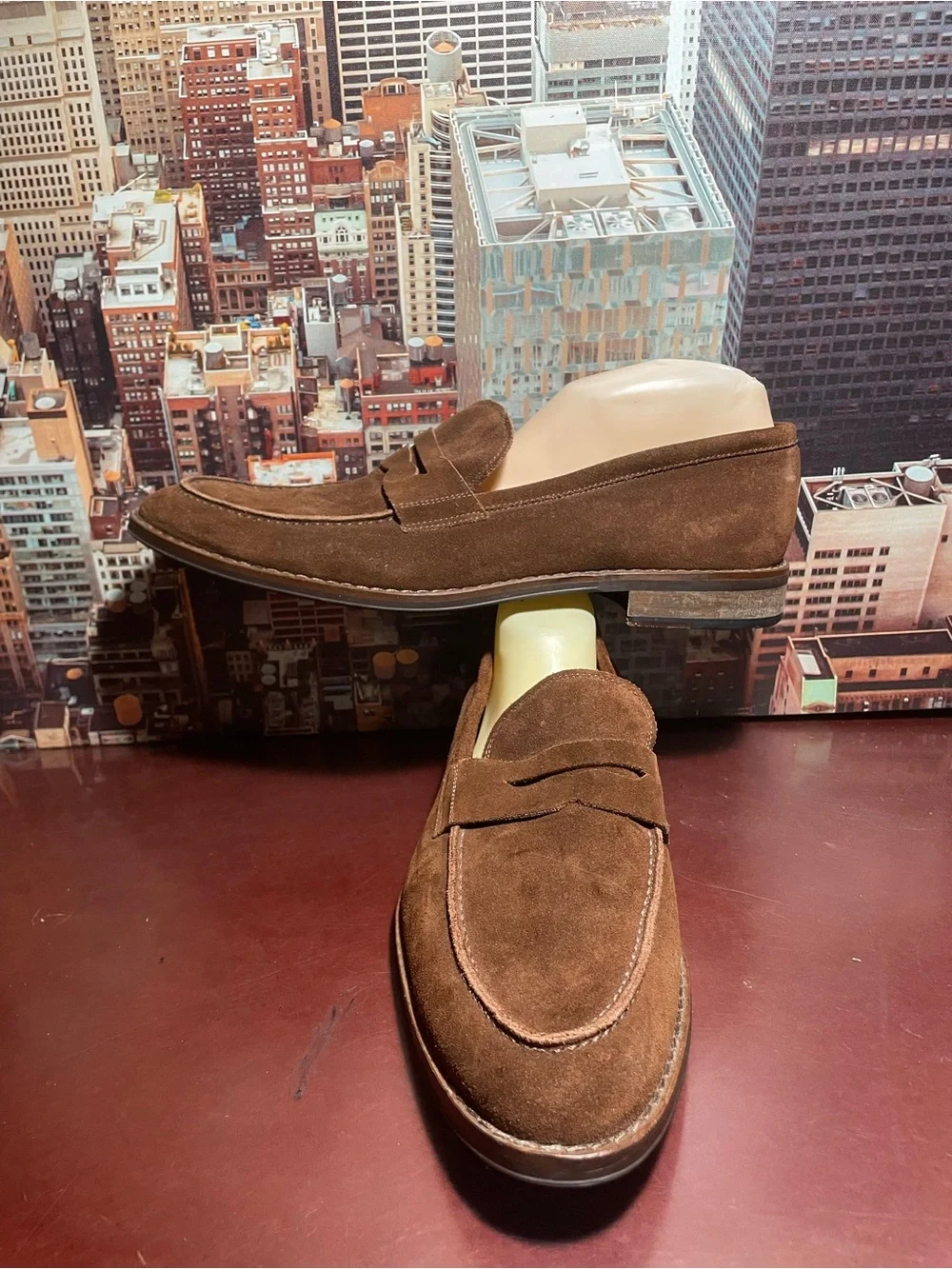 Peter Millar Madison Penny Loafer Brown Men’s Size 11.5 Suede